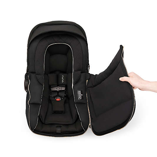 Nuna ® PIPA ™ Series Caviar Black Car Seat Winter Footmuff