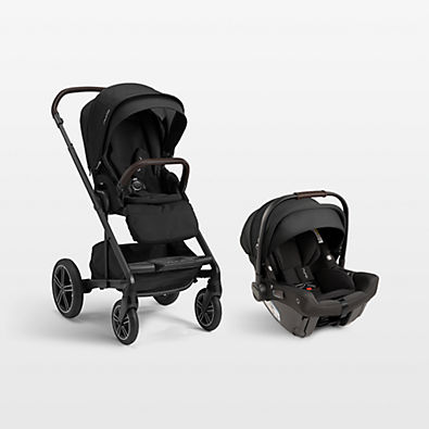 View Nuna ® PIPA ™ Urbn Caviar Black Baseless Baby Car Seat + MIXX ™ Next Stroller Travel System details