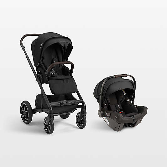 Nuna ® PIPA ™ Urbn Caviar Black Baseless Baby Car Seat + MIXX ™ Next Stroller Travel System