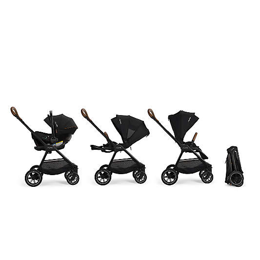 Nuna ® PIPA ™ Urbn Caviar Black Baseless Baby Car Seat + TRIV ™ Next Stroller Travel System