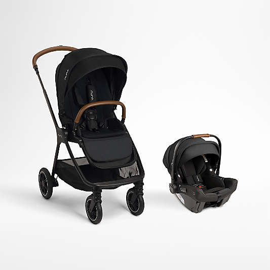 Nuna ® PIPA ™ Urbn Caviar Black Baseless Baby Car Seat + TRIV ™ Next Stroller Travel System