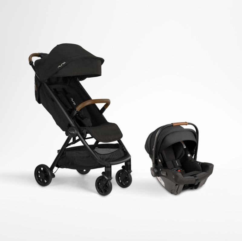 Nuna PIPA Urbn Caviar Black Baseless Baby Car Seat + TRVL