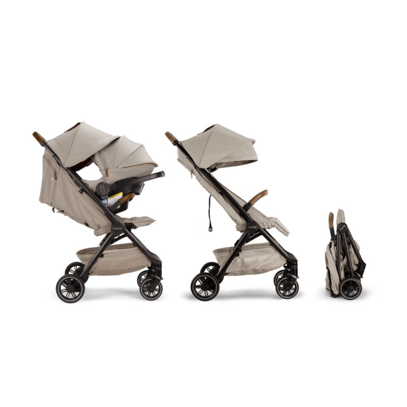 Nuna ® PIPA ™ Urbn Hazelwood Light Brown Baseless Baby Car Seat + TRVL ™ Stroller Next Travel System - image 7 of 9