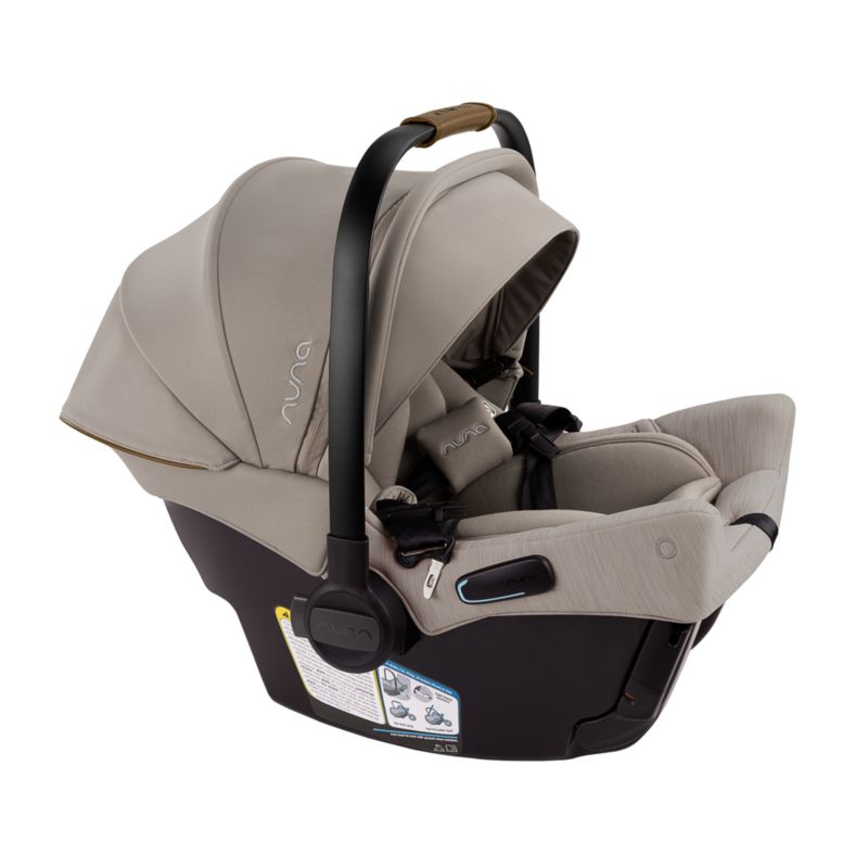 Nuna ® PIPA ™ Urbn Hazelwood Light Brown Baseless Baby Car Seat + TRVL ™ Stroller Next Travel System - image 4 of 9