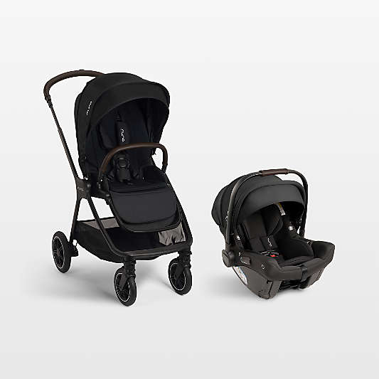Nuna ® PIPA ™ Urbn Caviar Black Baseless Baby Car Seat + TRIV ™ Next Stroller Travel System