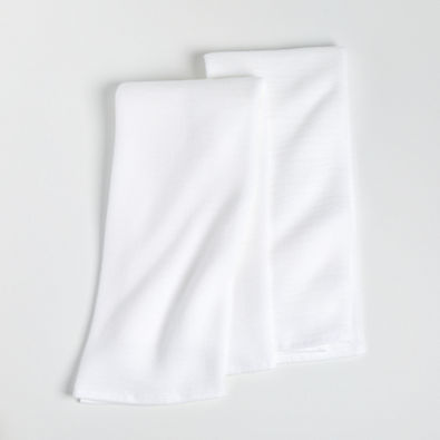 View Pique White Dish Towels, Set of 2 details