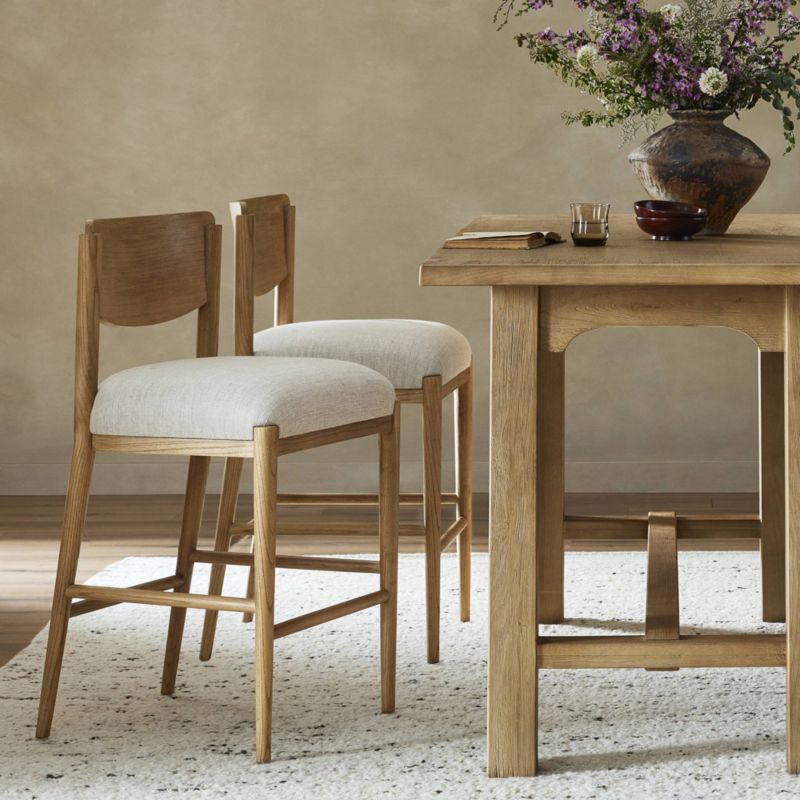 Piran Essence Natural Counter Stool - image 2 of 8