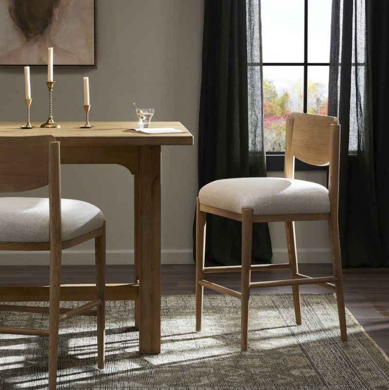 Piran Essence Natural Counter Stool - image 1 of 8