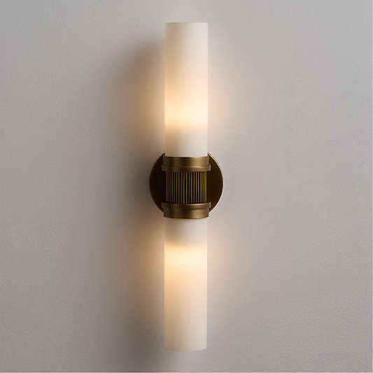 Pisa Glass Tube Wall Sconce Light Set of 2