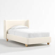 Mira Cerused Natural Oak Kids Twin Bed