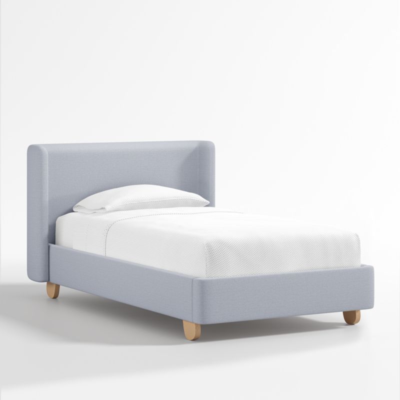 Pismo Blue Upholstered Kids Twin Bed - image 0 of 6