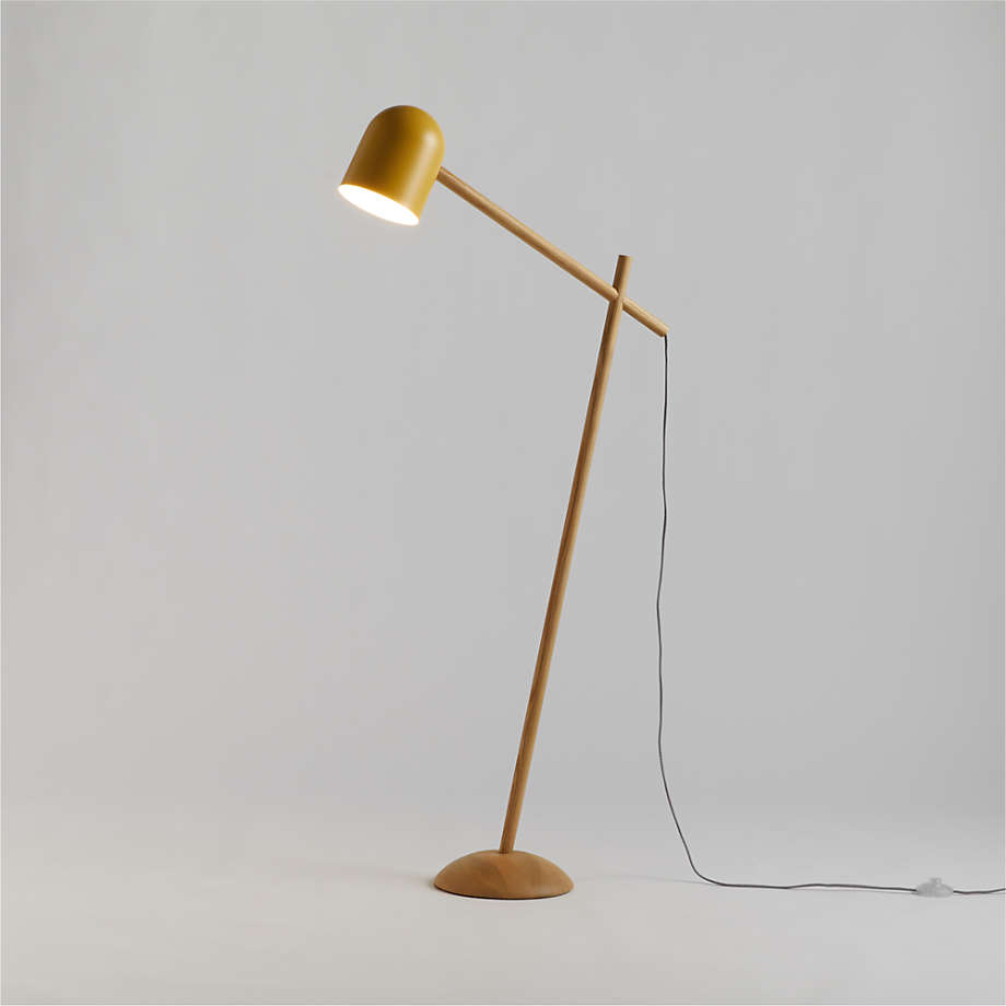 Bjorn ochre store floor lamp