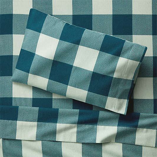 Buffalo Check Toddler Organic Flannel Sheet Set