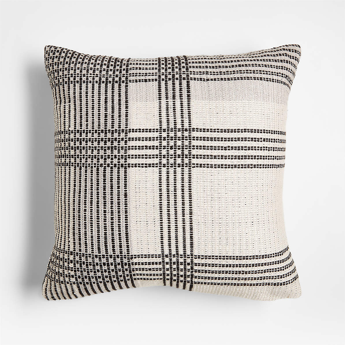 Black and white discount plaid outdoor cushions