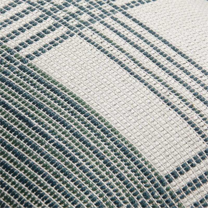 Pine Green 20"x20" Plaid Outdoor Throw Pillow - image 4 of 5