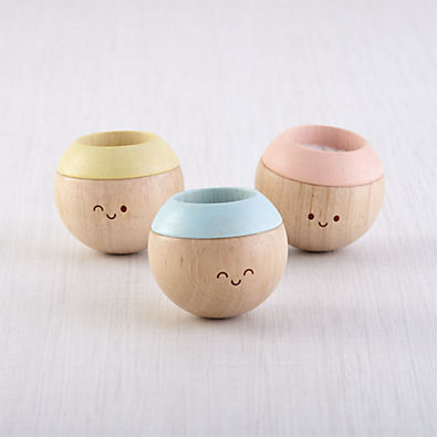 View Plan Toys Tumbling Wooden Baby Sensory Toys, Set of 3 details