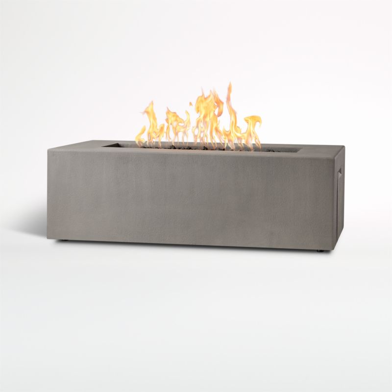 Plateau Rectangle Outdoor Patio Fire, Outdoor Sectional With Fire Pit Clearances