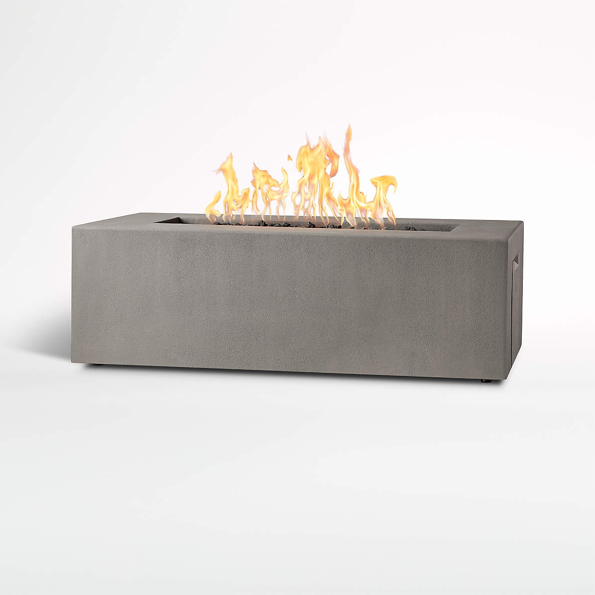 Plateau Rectangle Outdoor Patio Fire, Rectangular Outdoor Fire Pit Table