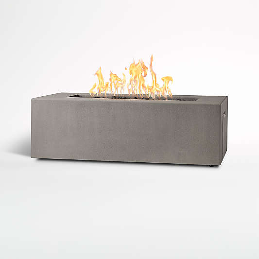 Plateau Rectangle Outdoor Fire Pit Table