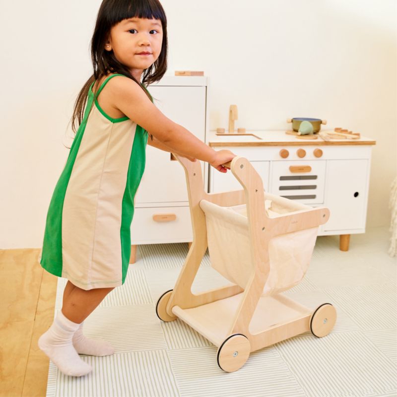 Lalo Sage Green Wickerwork 4x6 Baby Play Mat - image 3 of 6