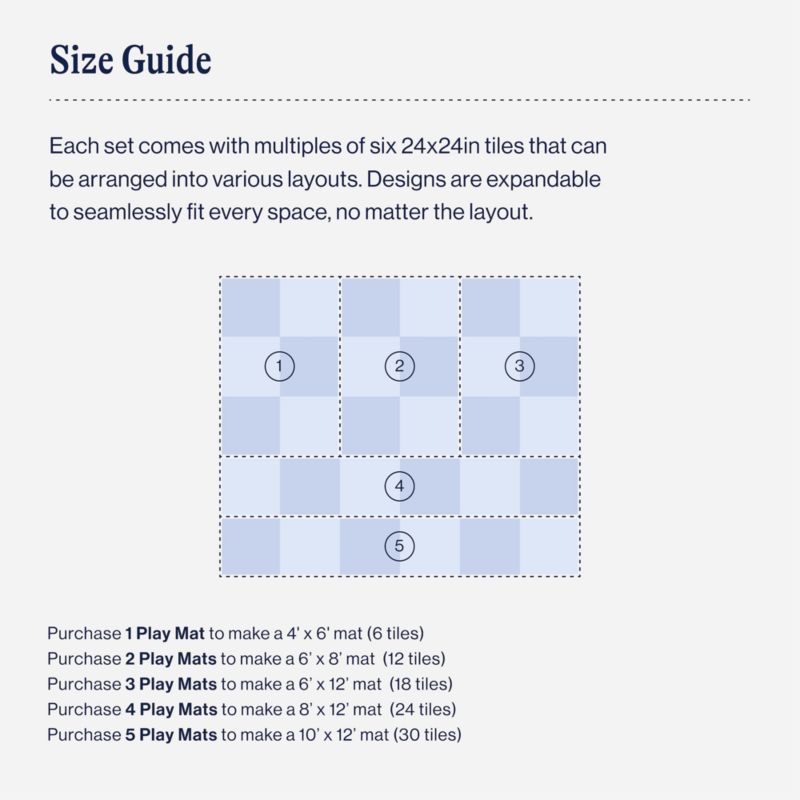 Lalo Oatmeal White Checkered 4x6 Baby Play Mat - image 5 of 6