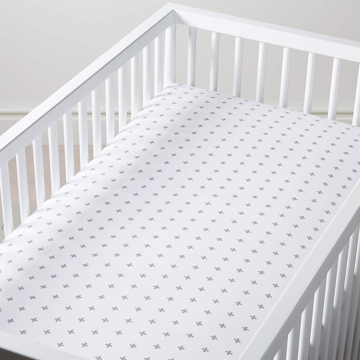 grey crib sheets