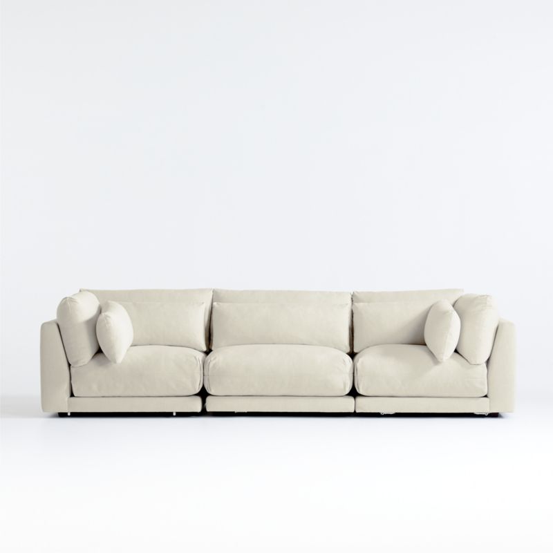 Plush 3Piece Sectional Sofa Crate & Barrel