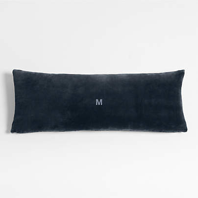 Plush 54x20 Deep Indigo Body Pillow Cover