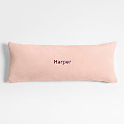 Plush 54x20 Pale Pink Body Pillow with Feather Insert