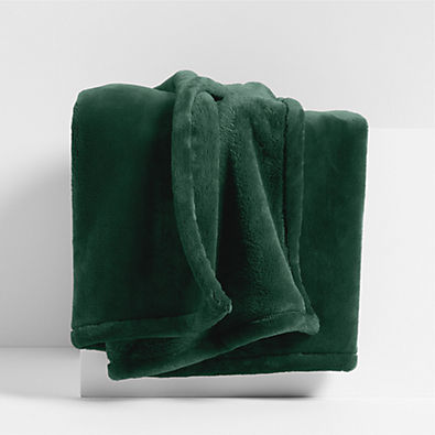 View Plush 70x55 Vintage Green Throw Blanket details