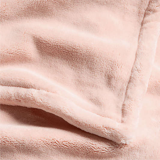 Plush 70x55 Pale Pink Throw Blanket