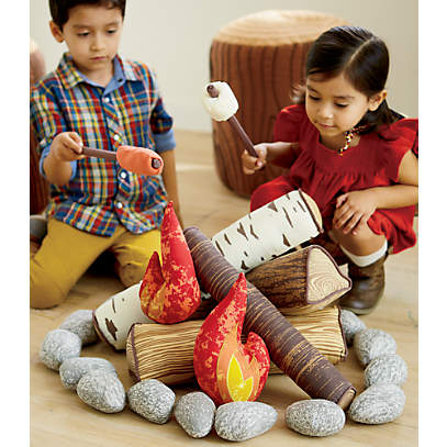 Stuffed campfire set top