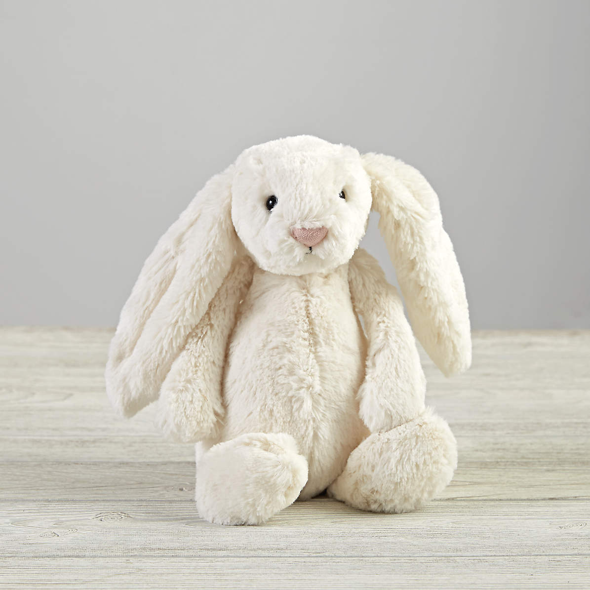 stuffed white bunny toy