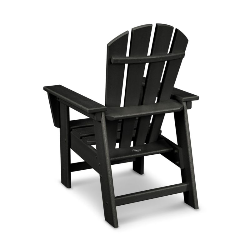 Black Outdoor Kids Adirondack Chair by POLYWOOD ® - image 2 of 3