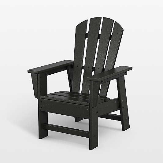 Black Outdoor Kids Adirondack Chair by POLYWOOD ®