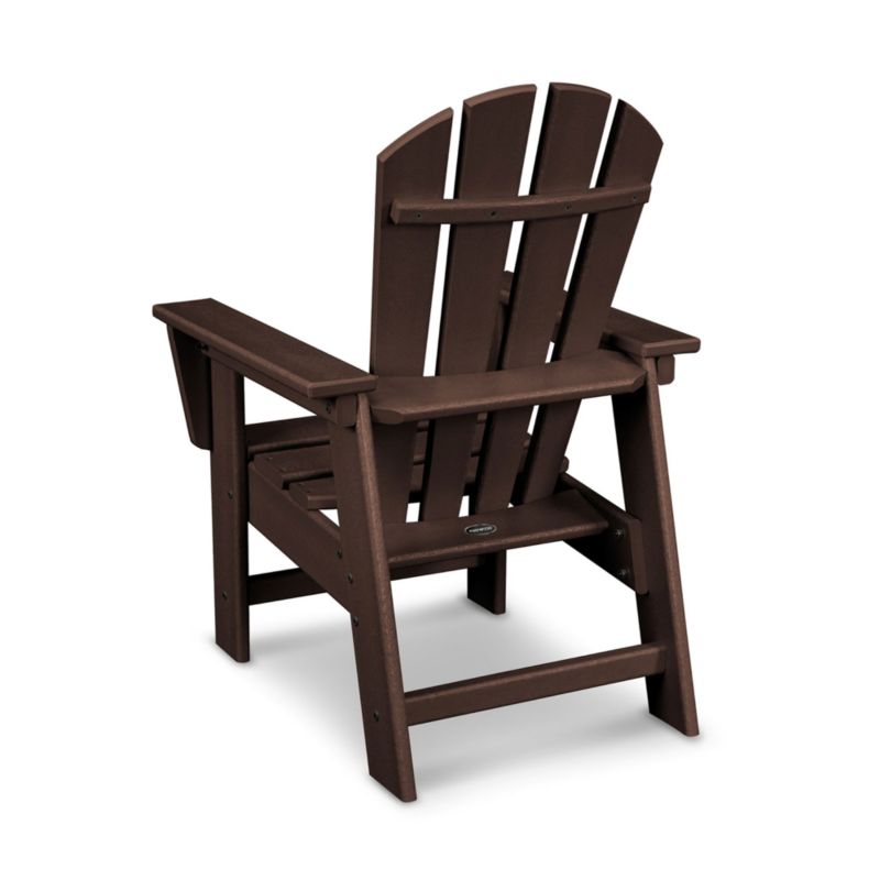 Mahogany Outdoor Kids Adirondack Chair by POLYWOOD ® - image 2 of 3