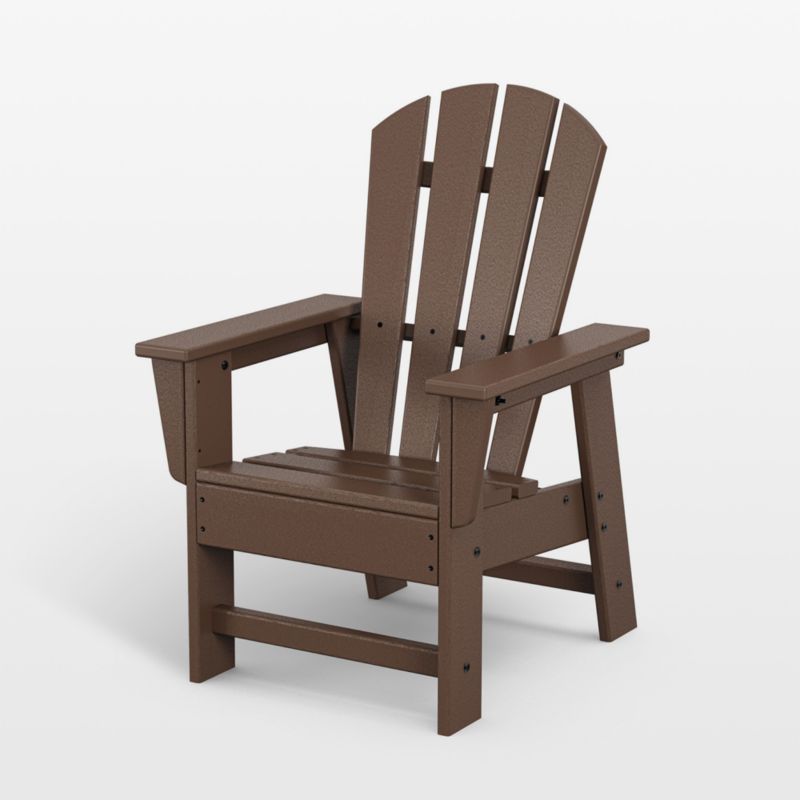 Mahogany Outdoor Kids Adirondack Chair by POLYWOOD ® - image 0 of 3