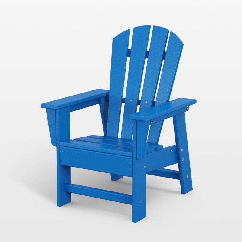 Pacific Blue Outdoor Kids Adirondack Chair by POLYWOOD ® - image 0 of 3