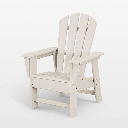 Sand Brown Outdoor Kids Adirondack Chair by POLYWOOD ®