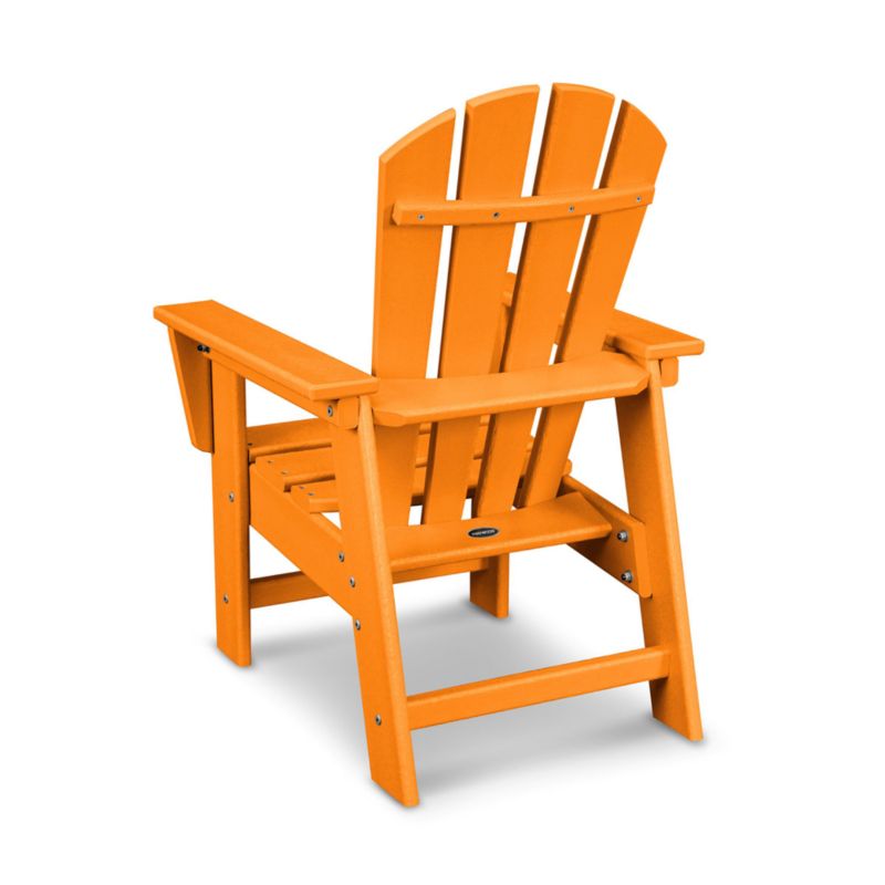 Tangerine Orange Outdoor Kids Adirondack Chair by POLYWOOD ® - image 2 of 3