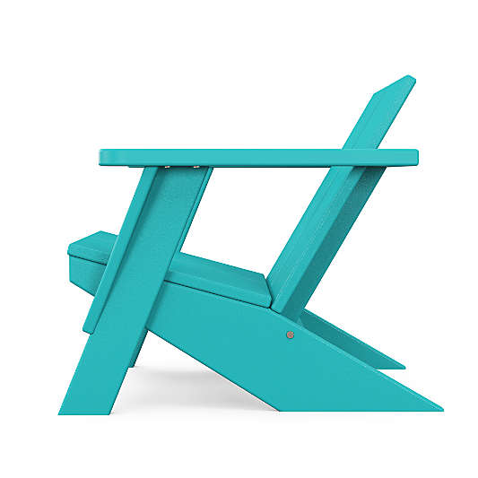 Paso Aruba Blue Outdoor Kids Adirondack Chair by POLYWOOD ®