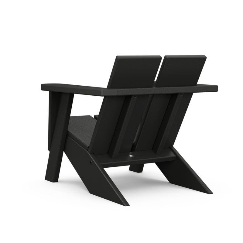 Paso Black Outdoor Kids Adirondack Chair by POLYWOOD ® - image 2 of 3