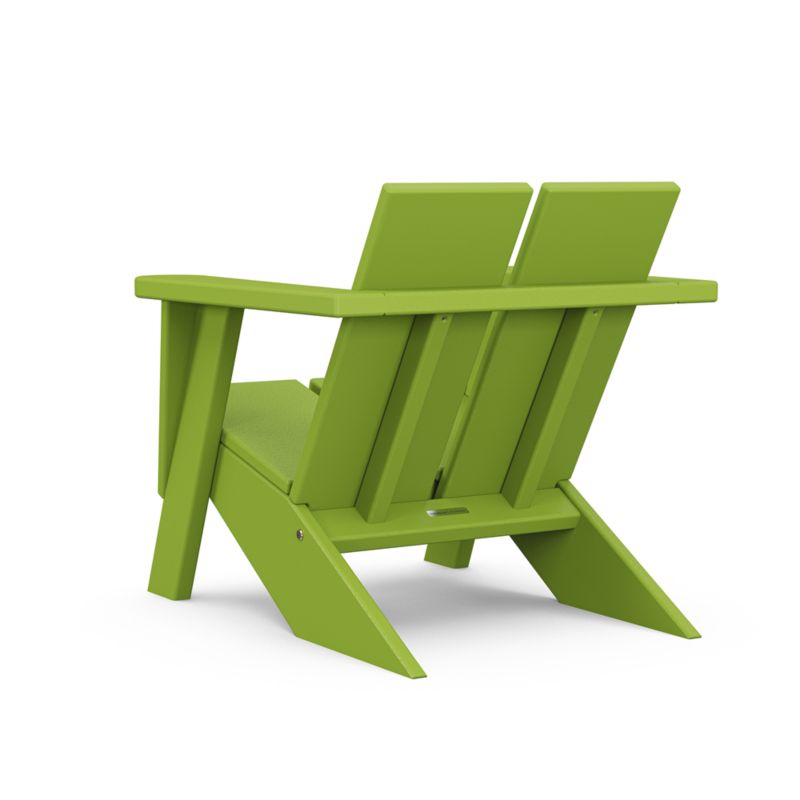 Paso Lime Green Outdoor Kids Adirondack Chair by POLYWOOD ® - image 3 of 4