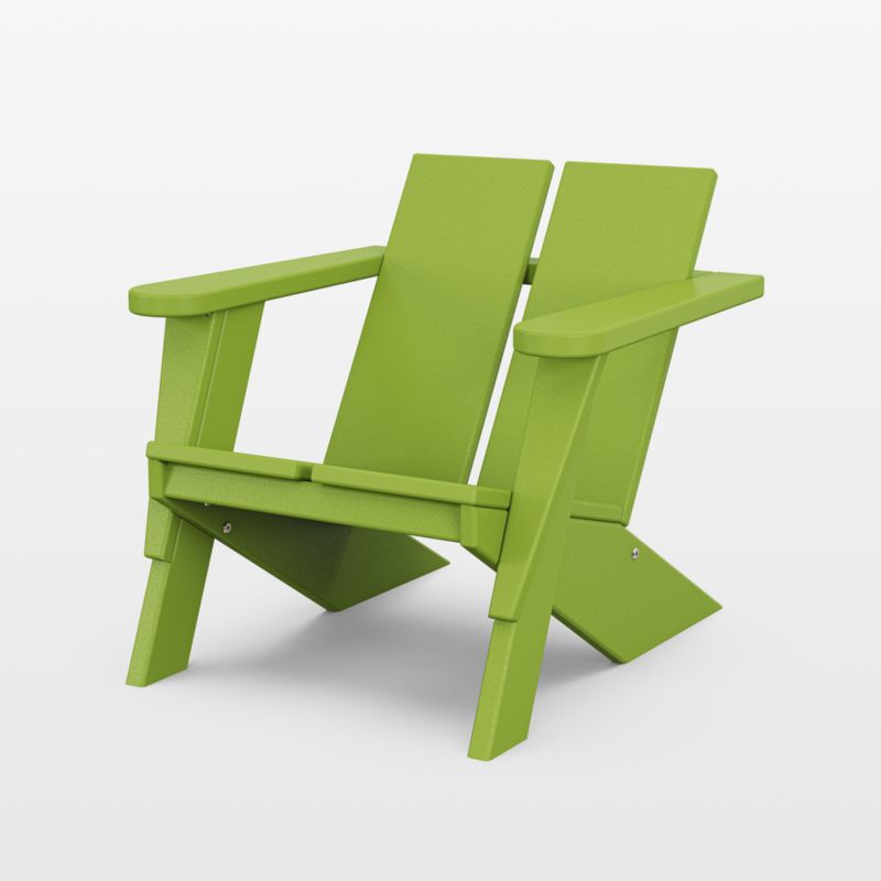 Paso Lime Green Outdoor Kids Adirondack Chair by POLYWOOD ® - image 0 of 4