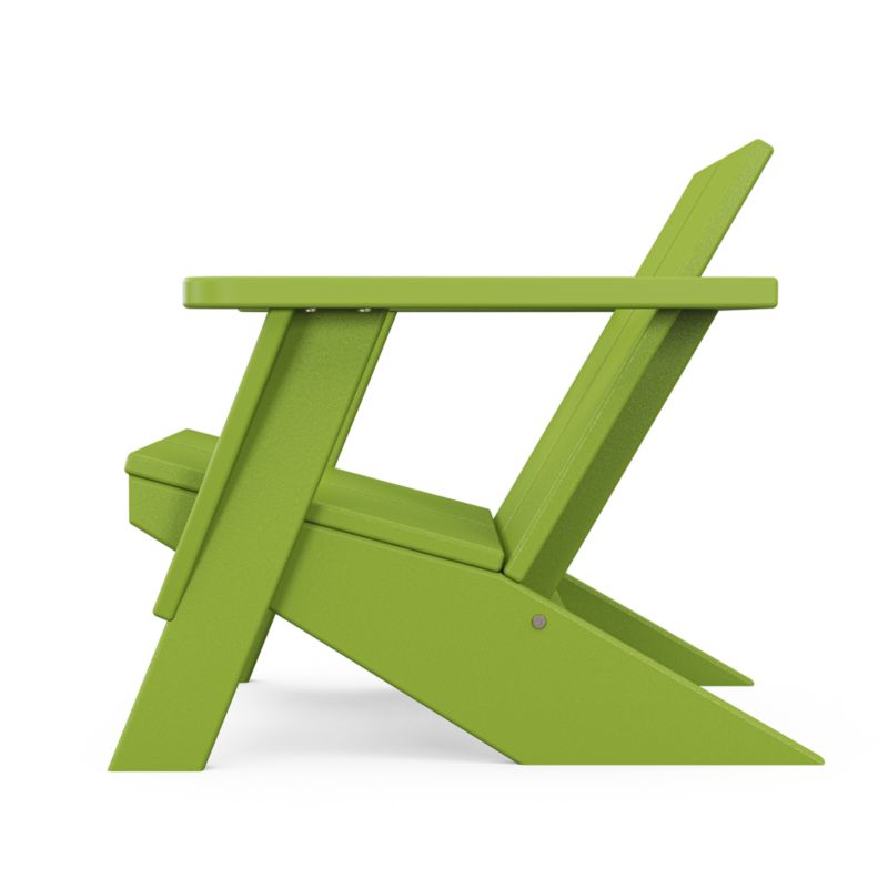 Paso Lime Green Outdoor Kids Adirondack Chair by POLYWOOD ® - image 2 of 4