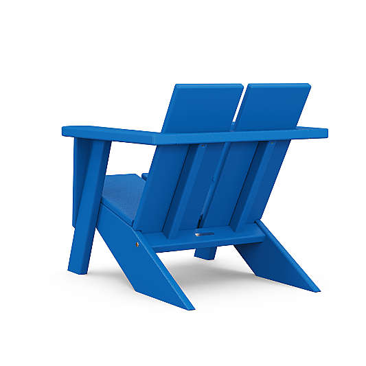 Paso Pacific Blue Outdoor Kids Adirondack Chair by POLYWOOD ®