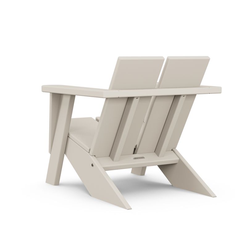 Paso Sand Brown Outdoor Kids Adirondack Chair by POLYWOOD ® - image 2 of 3