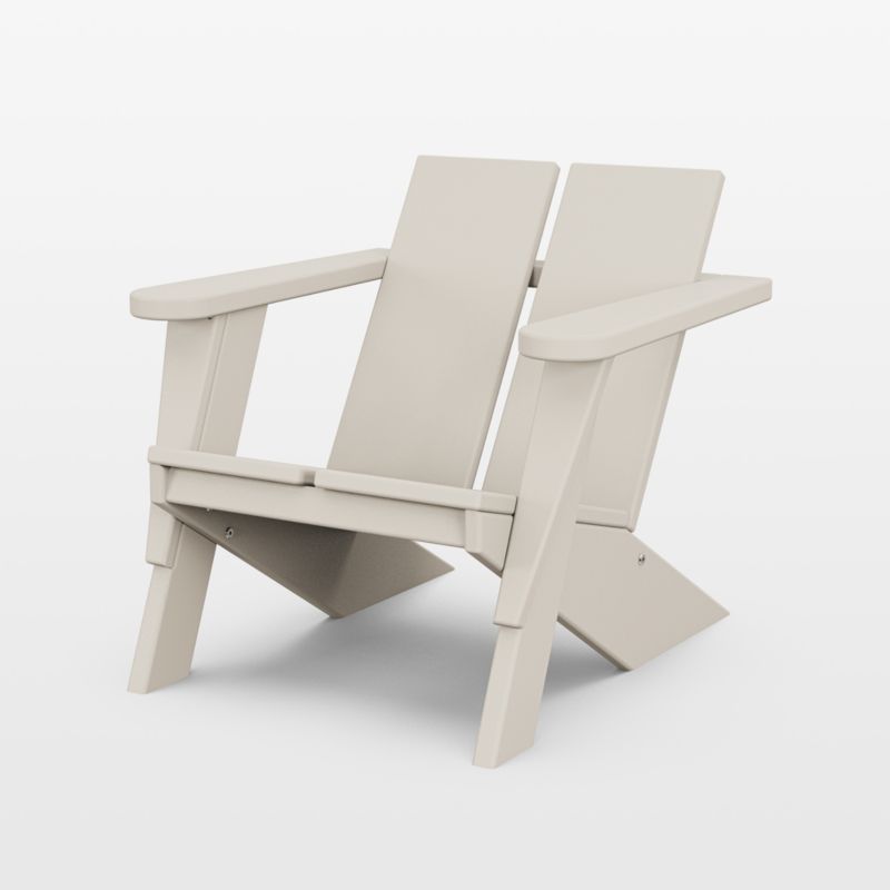 Paso Sand Brown Outdoor Kids Adirondack Chair by POLYWOOD ® - image 0 of 3