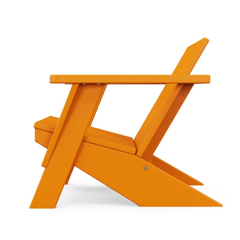 Paso Tangerine Orange Outdoor Kids Adirondack Chair by POLYWOOD ® - image 1 of 3