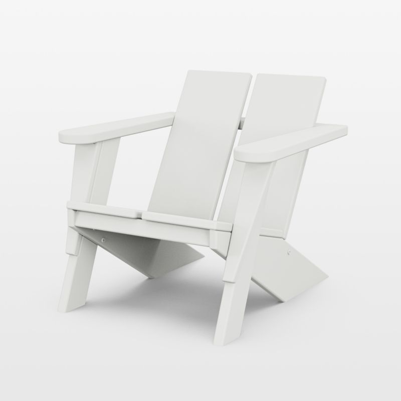 Paso White Outdoor Kids Adirondack Chair by POLYWOOD ® - image 0 of 3